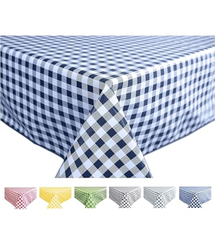 ABAKUHAUS Tovaglia Rettangolare Tartaruga Con Mollusco – 140x240 Cm – Blu E Bianco – Impermeabile E Antimacchia