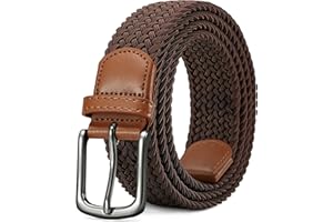 LAKIDAY Ceinture En Tissu, Ceinture Extensible, Ceinture Tressée, Ceinture Tressée Élastique Pour Homme Et Femme, Large Longueur 3,5 Cm 100 Cm Bis 130 Cm