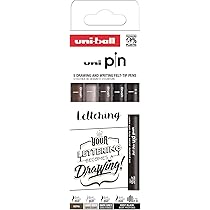Pennarelli Uni-Ball PIN 8 Pezzi - Punta Calibrata 0.05-1.2 Mm, Nero, Per Scrittura E Disegno - Foto 9