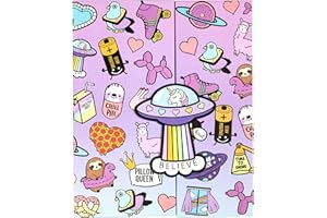 FRINGOO Fringo - Planner personale per bambine, programma settimanale per la scuola, con etichette adesive Unicorno credere