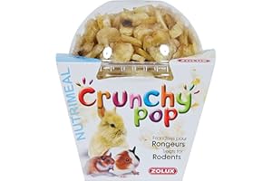 Zolux Friandises pour rongeurs Crunchy Pop Banane 63G Pop Corn et Banane