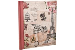 Arpan Voyage rose Grand album photo autoadhésif 20 feuilles 40 côté - Hibou vintage