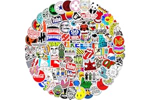 KEULABLEN Fashion Stickers 100 pièces, Decals autocollant tendance, Autocollant étanche pour ordinateur portable, Autocollant cool Pour valise, gourde, skateboard, voiture, vélo, guitare, graffiti