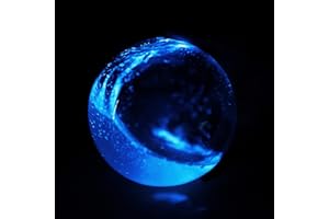 PYROFARMS The Living Bioluminescent Bio-Orb (grande 15,2 cm) Une sphère en verre lumineuse alimentée par Ocean Plankton