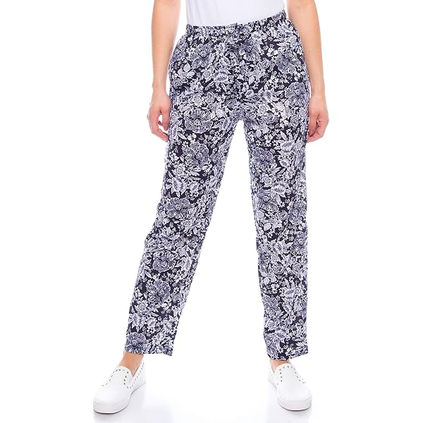 Pantalon Palazzo DENIMFY DFKate - Coupe Large 7/8, Viscose - Taille Normale, Neuf Avec étiquettes