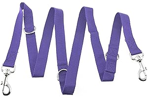 Maximum Pet Products Police style Purple dog training lead 6ft Multiple colours 6ft/1.8m