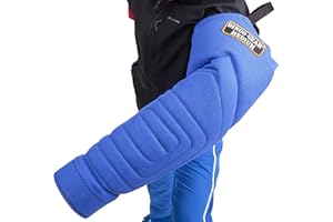 DINGO GEAR WWW.DINGOGEAR.COM 1977 Dingo Gear Manchette de Morsure en Nylcot Mi-Dur avec Poignée et Prise, Protection de Morsure pour IGP, K9, Sports Canins, Dressage de Chiens Adultes, Bleu, Niveau 4 - Expert (S01968)