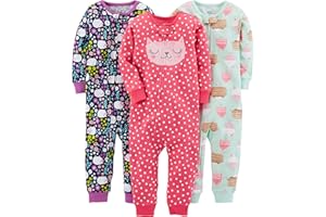Simple Joys by Carter's Baby-Mädchen Infant-and-Toddler-Pajama-Sets (3er Pack)