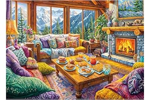 TangComplete - Puzzles 1000 Pieces for Adults jigsaw puzzles for adults 1000 Piece Puzzle Challenging Game for The Whole for Women, Gifts for Men, Theme:Warm Home