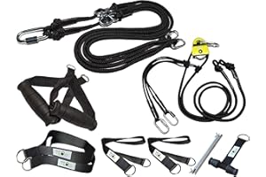 ‎BODYCROSS PREMIUM Schlingentrainer Komplett Set, Made in Germany, geprüft & zertifiziert, 2 Slingtrainer im Krafttraining Set mit Umlenkrolle, Türanker, Befestigung für zuhause und outdoor, 10 Jahre Garantie