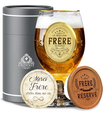 Lot De 4 Verres à Bière Kriek LOUWAEGE 25cl – Idéal Pour Bière Belge