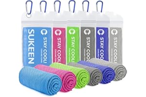 SUKEEN Asciugamano rinfrescante Perfetto Come Asciugamano in Microfibra per Lo Sport o Asciugamano refrigerante Cooling Towel per Palestra, Sport, Viaggio, Yoga
