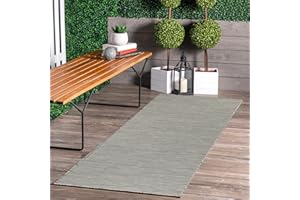 Jimri Tapis d'intérieur et d'extérieur – Tapis résistant aux intempéries pour Balcon, terrasse, Jardin, Cuisine - résistant aux Rayons UV et à l'eau - 60 x 180 cm, Argenté