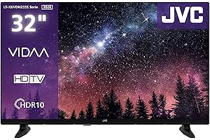 JVC Fernseher 32 Zoll Smart TV VIDAA HD-Ready HDR Fernseher mit 80 cm Bildschirmdiagonale und integriertem Triple-Tuner, LED TV LT-32VDH2555 (2026)