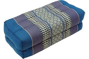 GURU SHOP Guru-Shop Cuscino da Meditazione, Collo Tailandese Quadrato con Kapok - Turchese, 10x20x30 cm, Cuscino da Meditazione Cuscino di Seduta