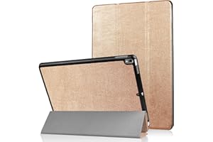 Lobwerk Schutz Hülle für Apple iPad Pro 2017 10.5 Zoll Ultra Slim Cover Hardcase aufstellbar und Wake & Sleep Funktion (Gold) + GRATIS Stylus Touch Pen