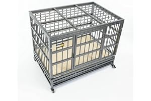 MaxxPet Hundebox - Hundekäfig - Transportbox Hund XL - Hundebox faltbar - Gitterbox Hund mit Herausnehmbarer Schublade - Haustierkäfig - Welpenauslauf - 94x59x75 cm