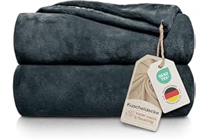‎GRÄFENSTAYN Gräfenstayn® Kuscheldecke flauschig & super weich - hochwertige Fleecedecke auch als Wohndecke, Tagesdecke, Sofadecke & Wohnzimmer geeignet - Überwurf Decke Sofa & Couch (Anthrazit, 240x220 cm)