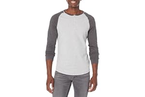 Amazon Essentials Maglia con Collo Serafino a Maniche Lunghe Slim Uomo