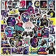 Pack of 50 Cyber and Punk Stickers Cool Cyberpunk Stickers for Laptop Water Bottle Trolley Motorcycle Bumper Luggage Skateboard Graffiti