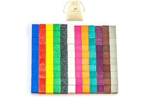 Waldfelsen Petits dés en bois 120 dés de jeu en bois de hêtre massif sans yeux en 12 (taille : 8 mm)