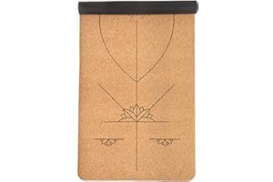 Myga Cork Yoga Mat - Extra Large Exercise Mat with Great Grip for Yoga, Pilates, Stretching and Fitness - Eco-Friendly Natural Cork, ideal for Home & Gym - 205 x 70cm, 6mm Thickness - Choice of Colour