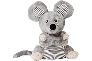 Pelucho - Peluche Bouillotte Souris - Made in France - Lavande et blé - Chaleur - Bien être - Douceur - Doudou bouillotte - Bouillotte Bébé