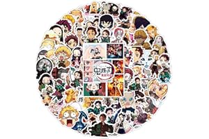 EVANMADER 100 Stück Demon Slayer (Mugen Train) Aufkleber, wasserfeste Vinyl Sticker zum Verzieren von Tassen, Laptops, Wassergläsern, Kinderspielzeug und anderen Gegenständen