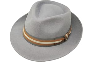 Borges & Scott B&S Premium Doyle kapelusz Teardrop Fedora - 100% filc wełniany – idealny do podróży – odporny na działanie wody – uniseks