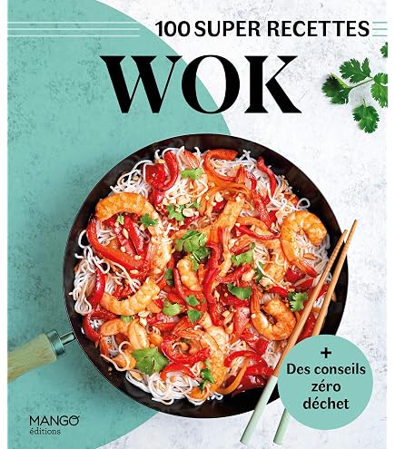 Wok Acier Carbone Souped Up Recipes 31.8cm - Fond Plat Pour Induction, Gaz, Électrique - Inclut Couvercle Et Spatule