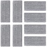 8 Pieces Cloth Refill, Microfiber Mop Pads, Reusable Mop Pads, for Most Flat and Hard Surfaces (Grey, 33 x 12 cm)