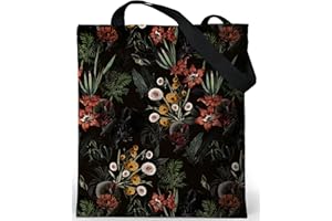 Loxato Tote Bag Aesthetic - Borsa Tela con Cerniera e Tasca Interna Grande 37x42cm - Tote Bag Università - Borsa Tela Donna