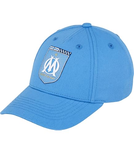 Casquette Olympique De Marseille Enfant - Taille Réglable, Collection Officielle, 100% Polyester