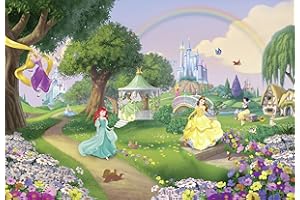 KOMAR Fototapeta - Princess Rainbow - rozmiar 368 x 254 cm, Disney, tapeta, pokój dziecięcy