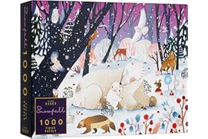 Elena Essex Jigsaw Puzzle - Snowfall / 1000 piece jigsaw puzzles for adults/jigsaw puzzles for adults 1000 / Family Snowy Scene Winter puzzle/Size 70x50cm