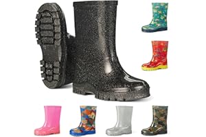 JUJU Factory Warehouse Wellies for Kids | Waterproof Childrens Welly Boots | Easy Pull On Style | Durable and Comfy Materials