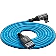 KONDOR BLUE 10' Straight USB C to USB A 3A 60W 5Gb/s | Right Angle Braided Cable for Data and Power Delivery