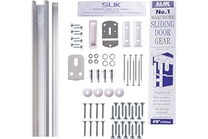 STORMGUARD SLIK 08SL001121 Wardrobe NO.1 Sliding Door Gear Track 1219mm, Silver