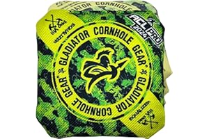 GLADIATOR CORNHOLE GEAR Gladiator | ACL Cornhole Bags | Professionelle Cornhole Bags Slick and Stick | Reguläre Größe Gewicht