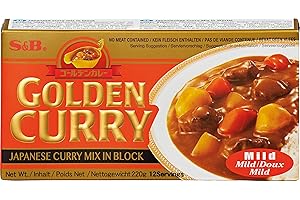 S&B Golden Curry Épicé Doux 220 g Set de 10
