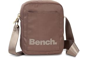 RAGUSA-TRADE Bench City Girls Damen und Herren Mini Bag Umhängetasche Tasche Handtasche Schultertasche Crossbody-Tasche, graubraun, 19 x 14 x 5 cm