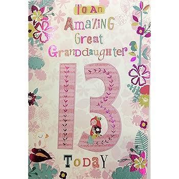 granddaughter 13th birthday card