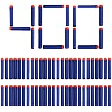 Little Valentine 400pcs 7.2cm Refill Darts Foam Bullet Ammo Pack for Nerf N-Strike Elite Series – Blue