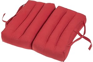 Handelsturm Thaikissen Faltbares Sitzkissen 40x40 für Entspannung, Meditation oder Yoga (rot Uni)