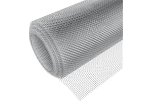 URTIOTY 304 Stainless Steel Wire Mesh Roll, 30cm×250cm Large Size Rodent Proof Metal Mesh Window Screen Mesh for Vents Cover, Home, Kitchen, Garden
