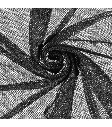 Power Mesh Net Stretch Spandex Fabric, Per Metre - Pinstripe Print - M - Foto 11