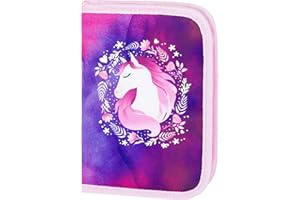 Baagl - Astuccio per Ragazzi e Ragazze, per Scuola e Cancelleria (Motivo: Cavallo)