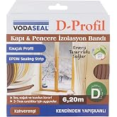 Vodaseal 53.01.050 Door Window Insulation Tape, Self Adhesive, Coffee