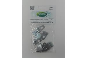 ELLOUGHTON GREENHOUSES 10 J Clips Greenhouse Base Attachment Clip Pack