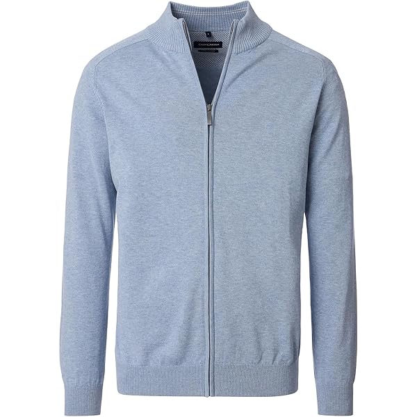 CASAMODA Strickjacke Uni Basic - Klassische Jacke Mit Stehkragen & Taschen